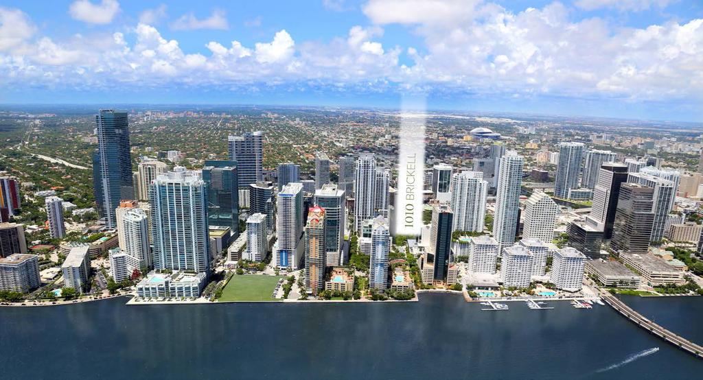 LOCATION & AERIAL VIEW Located on Brickell Ave, one block