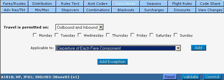 Module 8: Adding Optional Contract Details Days/Week For calculated contracts, if you coded Contract Rule or Both for Days/Week on the Calculated Fare Rules window (Module 7), you would now code the