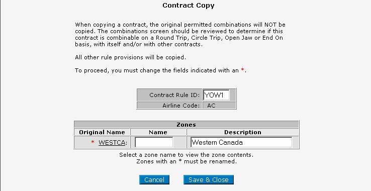 Module10: Copying a Contract 3. Click the copy icon for the contract you are copying.