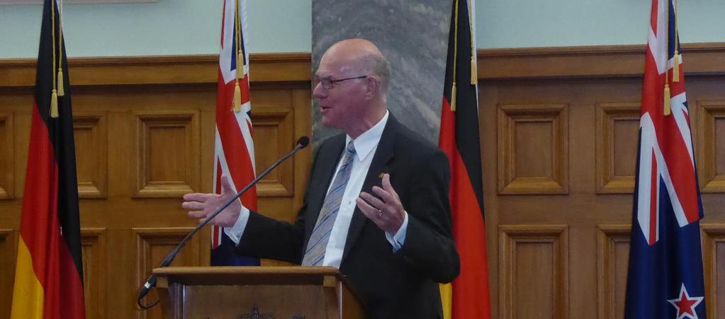 Meetings within Parliament The German delegation was first welcomed to Parliament with a mihi whakatau (welcoming ceremony) in Matangireia (former Māori Affairs Committee room).