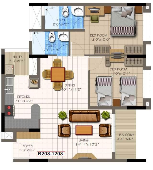 Back TYPICAL 3rd -12th FLOOR PLAN