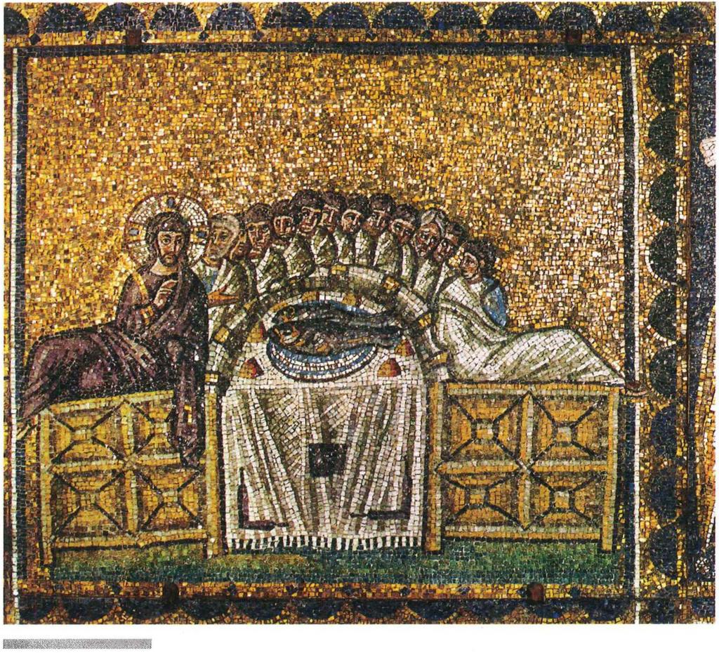 6 This mosaic from the city of Ravenna depicts the Last Supper, which took place on the night before Jesus was crucified.