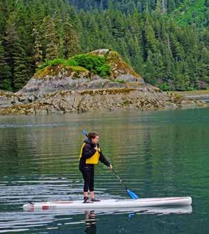 Relax in the steaming pools while enjoying your favorite beverage and savoring the stunning Alaska wilderness Ply the waters of the Inside Passage on guided kayaking and skiff adventures