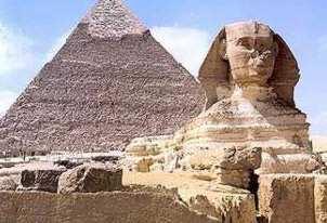 Then visit the Pyramid of Unas, in the afternoon, drive to the Pyramids of Giza. Cheops Pyramid, the largest of the three, was built in the 4 th dynasty about 2690 BC,.