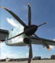 unobstructed Propeller: feathered,