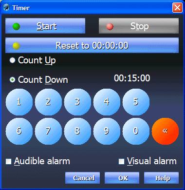 Timer Voyager 4.0 includes two timers, Timer1 and Timer2. Both can be configured as either count-up (chronometer) or count-down (timer).