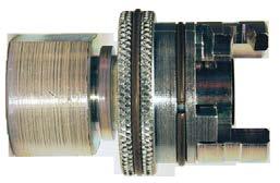 38" Hose arb with Knurled Flanged