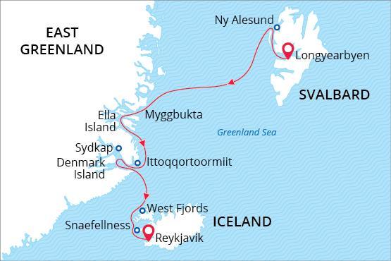 Spitsbergen, Greenland & Iceland The Complete Arctic 28 Aug 2017 & 31 Aug 2018 15 days