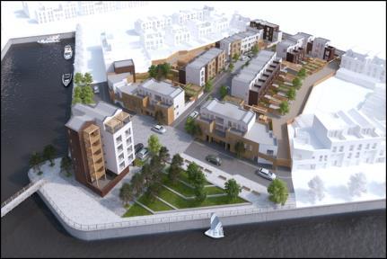 massive largely apartment based scheme at Trent Basin in 2007. However, due to the recession and not least the failure to secure gap funding the scheme was not implemented.