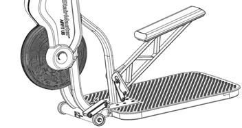 INSTRUCTIONS OPERATING THE SEAT The HIIT UBE can be used either with the seat or without. To use the seat, lock it into place as shown in Fig.