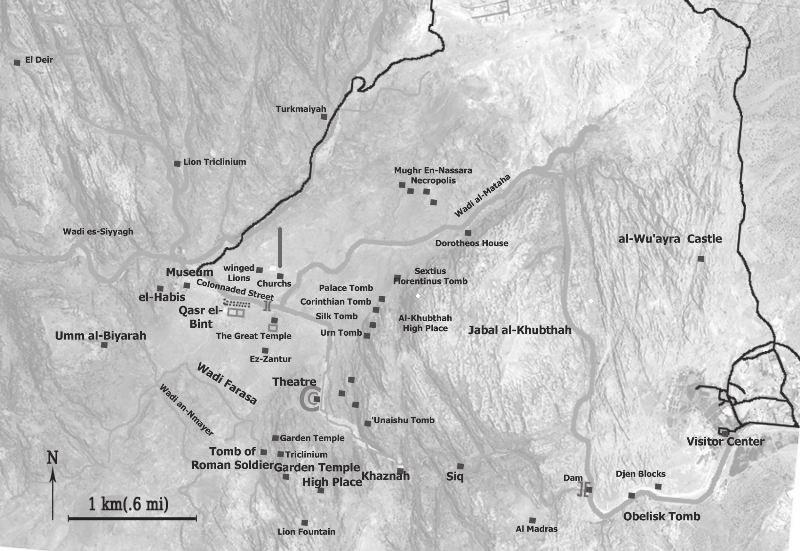 MOHAMMED NASARAT ET AL. Fig. 1. The location of the Petra church. (http://www.art-and-archaeology.com). December 1993 (Fiema, Schick & Amr 1995: 289 303; Frösén 2002: 18 24) (Fig. 1).