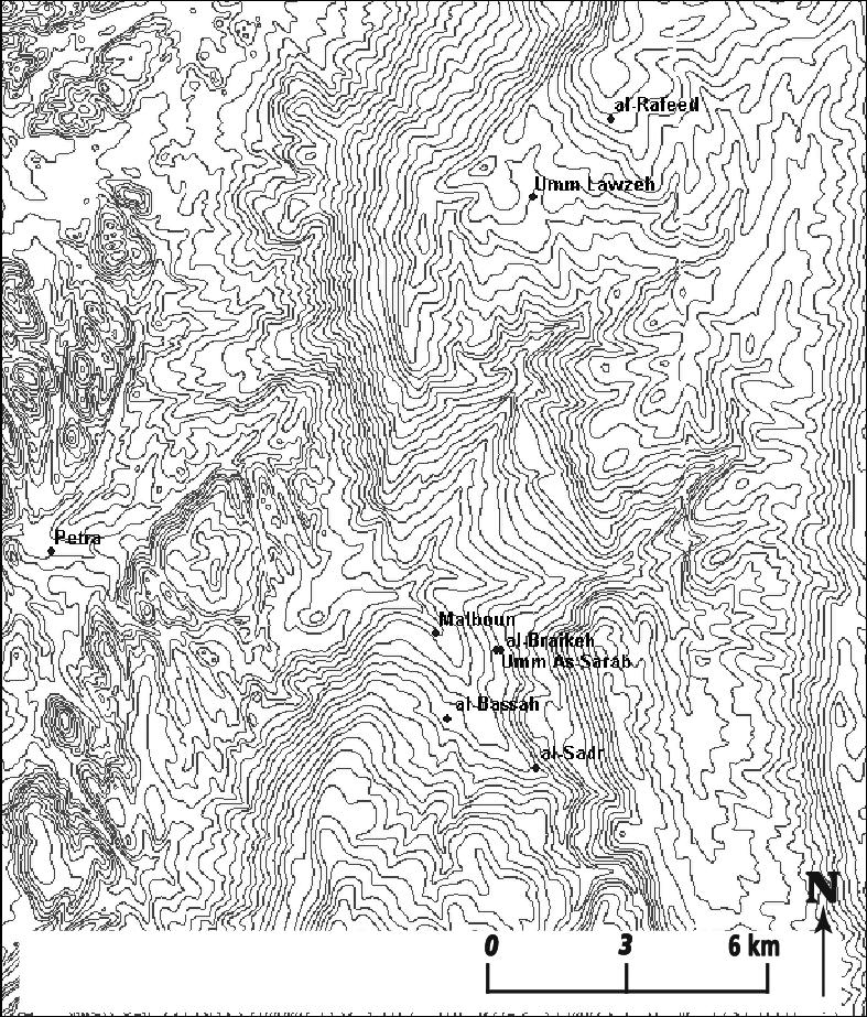MOHAMMED NASARAT ET AL. Fig. 2. A map showing some of the sites and springs mentioned in the text. (Drawn by the authors). been missed when the floodwaters rushed by (Evenari & Koller 1956: 42 44).