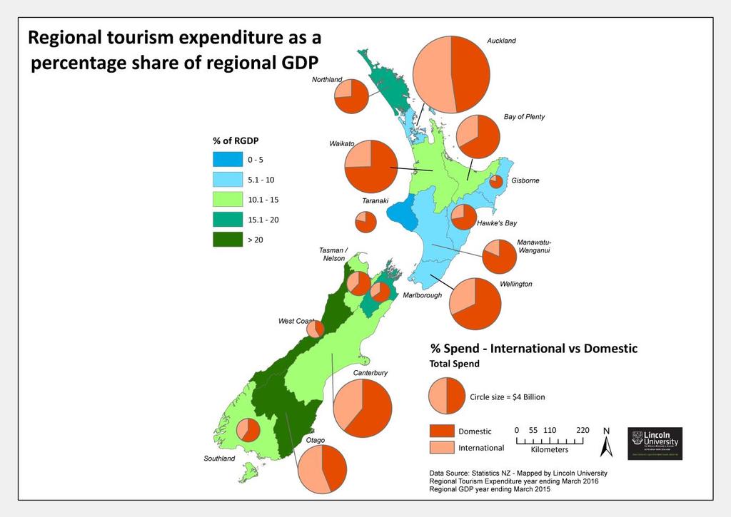 30 send 10,000 staff to the area in the autumn of 2018. 21 Figure 15 Regional tourism expenditure as a percentage share of regional GDP for year ending March 2015 22 2.