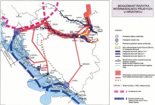 Povezivanjem jadranskih luka s dunavskom regijom, te sa srednjom Europom (kopnom i morem), modernizacijom i izgradnjom informatiziranih željezničkih, vodenih i cestovnih mreža, te cargo i logističkih