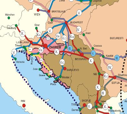 U deklaraciji s te konferencije povezivanje Zagreba i Splita na karti je upisano kao Vb1 koridor.