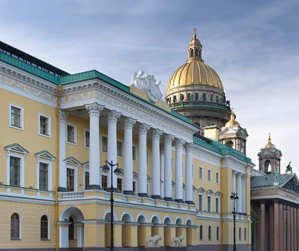 Today the Taleon Imperial Hotel unites the buildings at 15, Nevsky Prospekt (1768 71) and 59, Moika Embankment (1794 96) and the wing at 14, Bolshaya Morskaya Street (1814