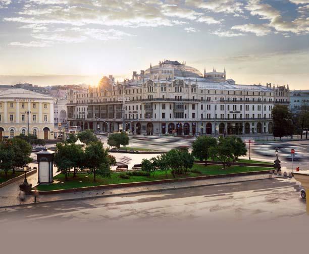 8 The luxury hotels and markets of Russia s two capitals LOTTE The luxurious award-winning Lotte Hotel Moscow
