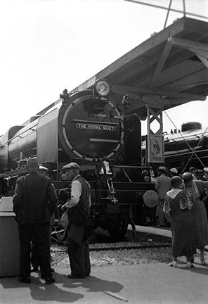 Great Britain loaned the famous Royal Scot train, which provided express passenger service between London, England and Glasgow, Scotland.