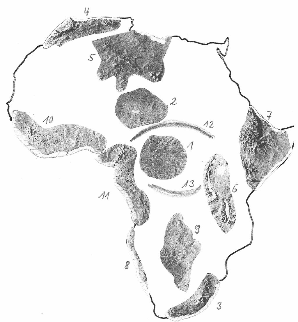 M4 Landscapes of Africa (Key) Africa (Year 7) Look at a physical map of Africa and find the correct location for the puzzle pieces below.