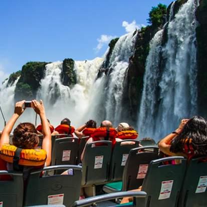 While visiting Iguazú Falls, wake up early and take the Ecological Rainforest Train through the Argentine side of the national park.