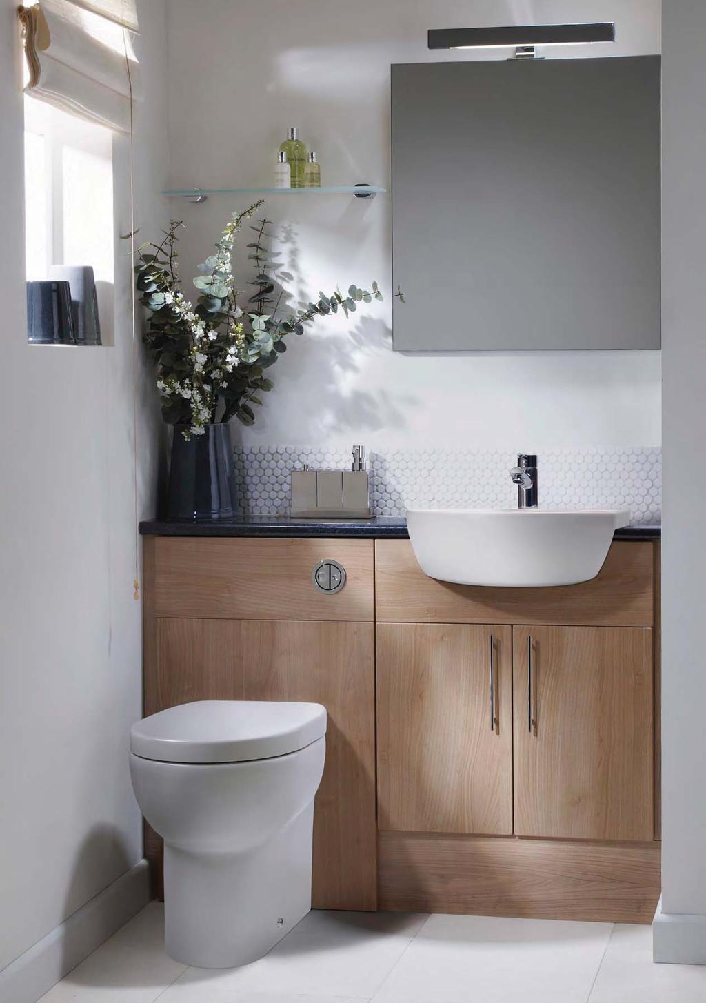 Zest semi countertop basins standard and slimline options available Back to wall pans Options include a standard 500mm and an