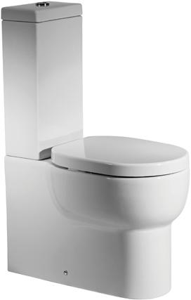 SANITARYWARE Close coupled pan & cistern (6/4 litres) & soft close toilet seat