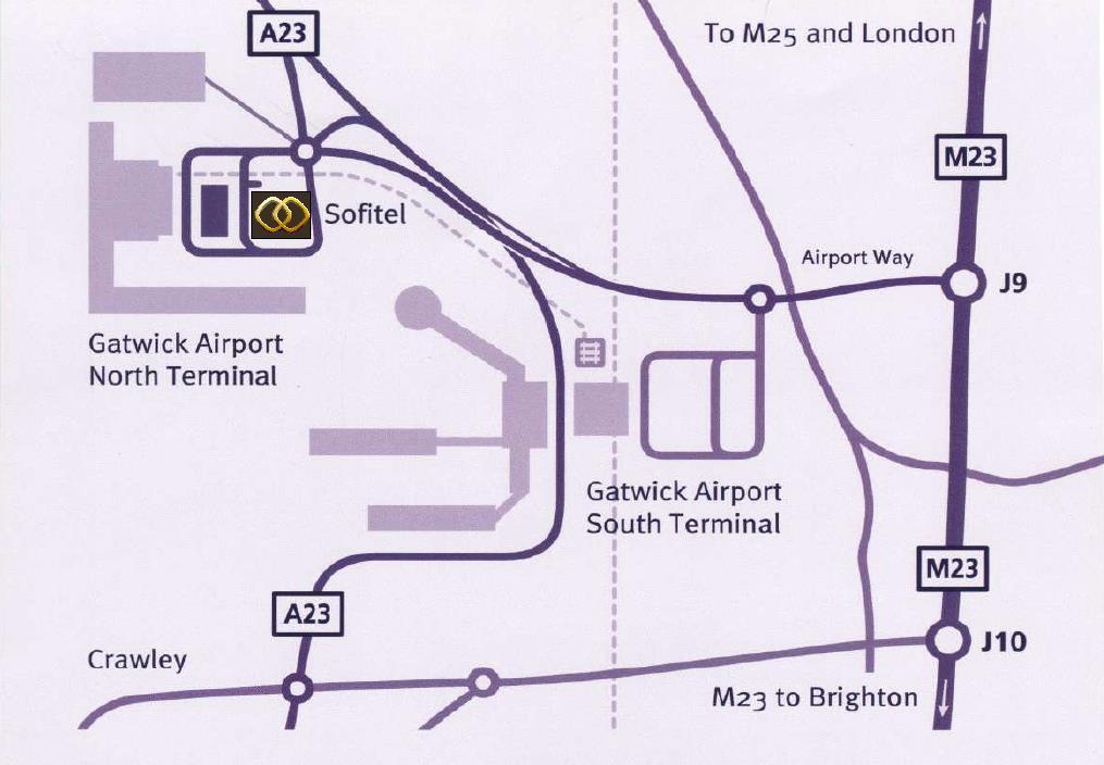 APPENDIX 1 Map to venue From the West/M25/Heathrow: Follow the M25 eastbound. Exit at Junction 7 to join the M23 southbound.