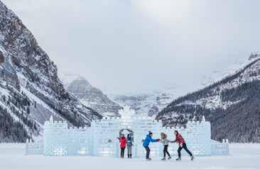 Spray Lake is a popular ice fishing location. ICE SKATING IN LAKE LOUISE For a truly spectacular skating experience, you must try the iconic Lake Louise.