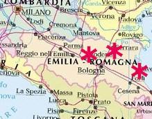 EMILIA ROMAGNA Ferrara- The City of the Renaissance, and its Po Delta Date of Inscription: 1995 Ferrara, which grew up around a ford over the River Po, became an intellectual and artistic centre that