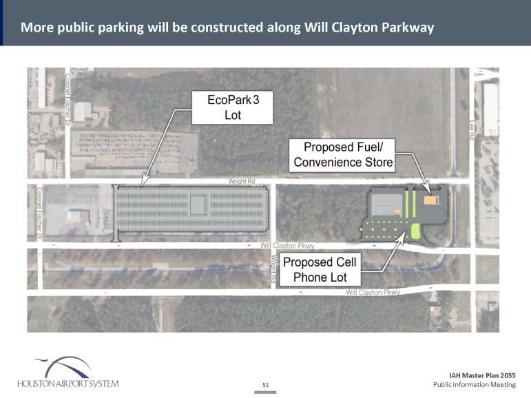 fueling station and convenience store More public parking will be constructed
