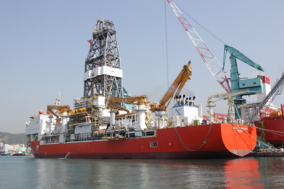 Ultra deepwater Africa Bolette Dolphin Newbuild ultra deepwater drillship from Hyundai Heavy Industries Delivery date is