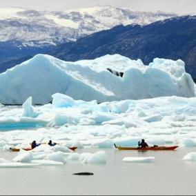 a landscape of unparalleled natural beauty surrounded by the Patagonia glaciers.