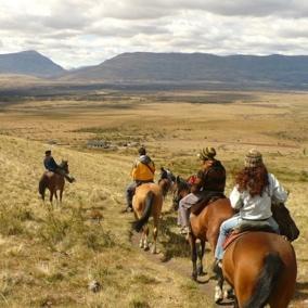 wild horses. It is a real adventure in the Patagonian landscape. to Index 09:00 a.m.