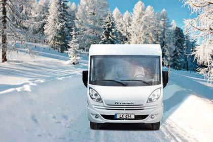 Best results. Not a problem for a Hymermobil: Every HYMER is subjected to a variety of endurance tests, such as extreme cold temperatures. We then personally check every vehicle.