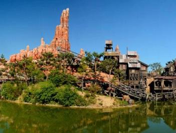 " Big Thunder Mountain, in Frontierland, is a runaway train through the man-made sierras of Big Thunder Mountain.