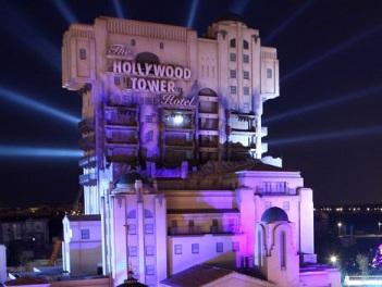 The Twilight Zone Tower of Terror, an accelerated drop tower thrill ride in the Walt Disney Studios Park, is