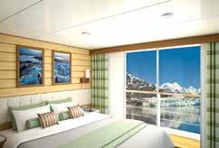 CATEGORY 1: Main Deck #301-306 Cabins feature two lower single beds that can convert to a Queen, a writing desk, and two portholes.