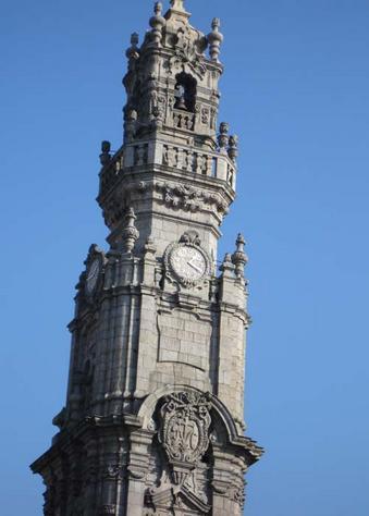 Torre dos Clerigos (Tower of Clerigos) At 76m (249ft) high, this baroque tower from the 18th century is the highest city tower in Portugal.