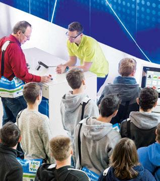 Communicative: the supporting program HANNOVER MESSE is much more than an exhibition it is an international networking event consisting of more than 1,000 forums, presentations, conferences and