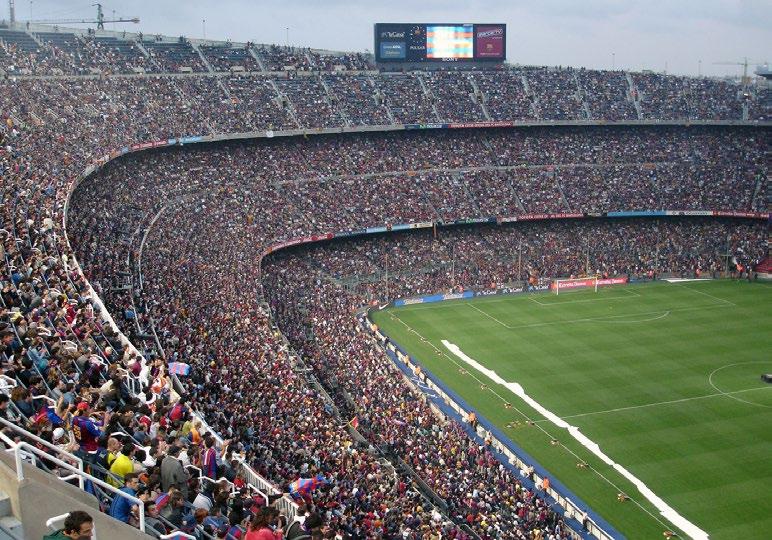 2 Barcelona s Top Landmarks Barcelona City Guide / 13 7 CAMP NOU (Barcelona Stadium) The imposing Camp Nou Stadium is famous the world over and not without good reason.