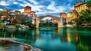 TOURIST ATTRACTIONS Mostar's old town is an important tourist destination with the Old Bridge being its most recognizable feature.