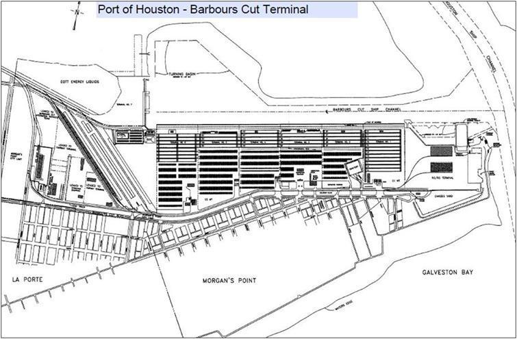 Exhibit 153: Barbours Cut Terminal Profle date: 10/5/2009 2008 TEU: 750,145 Port: Houston Total Acres: (Not incl Empty Yards, etc.