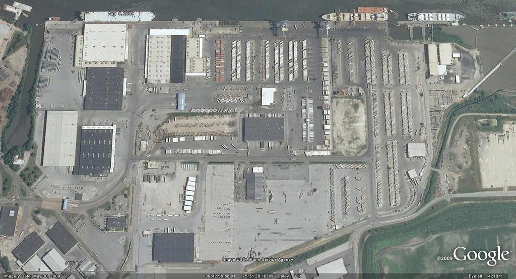 Exhibit 53 is an aerial view of the Wilmington marine terminal.