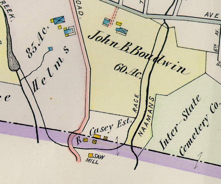 Millrace still appears on this 1913 map. East branch starts just South of Meetinghouse Rd.