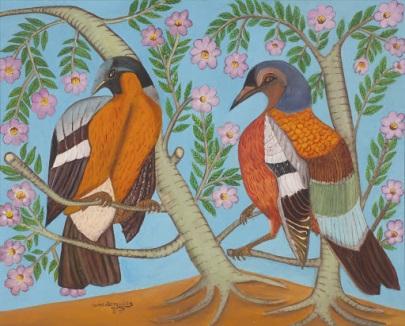 Pierre Joseph-Valcin born 1926, Port-au-Prince, Haiti Birds of a