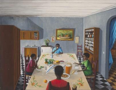 Gerbier born 1951, Milot, Haiti Bourgeois Dining,