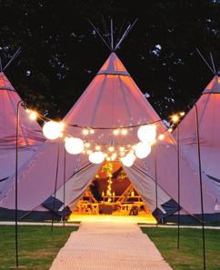 FESTOON LIGHTS The Sperry sailcloth canopy looks stunning just as it comes, but sparkling festoon lights draped through the canopy accentuate the handcrafted detail and look truly