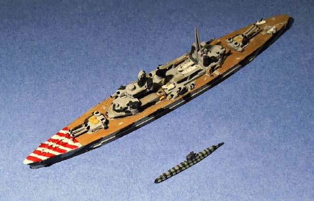 Shangri-La Ironworks Italian Project 770 Pocket Battleship with a US K class sub Scherbak These are 1/1250 resin models of contemporary cruise ships available fully painted and in display cases.
