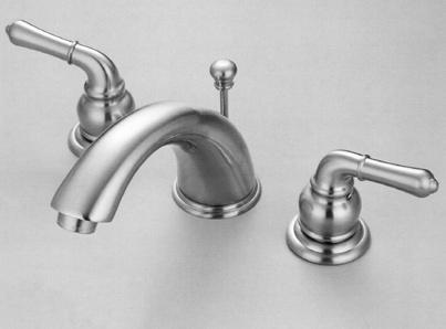 allen lavatory faucets 2.0 gpm @ 80psi W101C Two Handle 8 Widespread, Acrylic Handles 6 125.25 W101CL Two Handle 8 Widespread, Lever Handles 6 135.