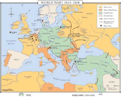 THE FIRST WORLD WAR In the beginning of the 20th century, Europe was overflowing from its frontiers.
